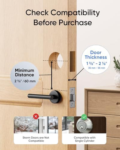 eufy Security S330 Video Smart Lock, 3-in-1 Camera+Doorbell+Fingerprint Keyless Entry Door Lock, BHMA, WiFi Door Lock, App Remote Control, 2K HD, No Monthly Fee, Dual Motion Detection,SD Card Required