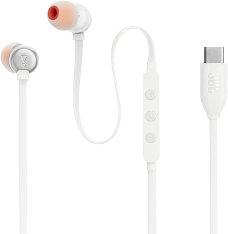 JBL Tune 110 JBLT110RED Wired In-Ear Headphones with Mic, Red