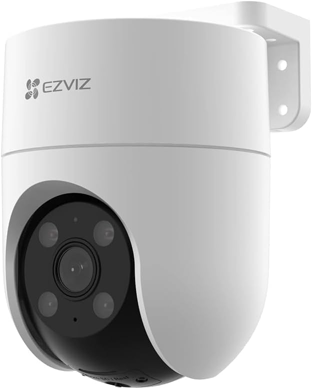 Ezviz by Hikvision | 4G SIM Based 3MP 2K Pan & Tilt Smart CCTV Camera | 360° Coverage | AI Human-Vehicle Detection | Color Night Vision | Auto Tracking | Upto 512GB SD Card Storage | H8C-4G, White