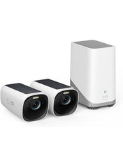 eufy eufy Security eufyCam 3 2-Cam Kit, Security Camera Outdoor Wireless, 4K Camera with Integrated Solar Panel, Forever Power, Face Recognition AI, Expandable Local Storage up to 16TB, No Monthly Fee-T88713W1 | Best Price UAE | Dubai, Abu Dhabi