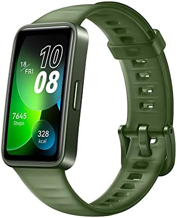 HUAWEI Band 8 Smart Watch, Ultra-thin Design, Scientific Sleeping Tracking, 2-week battery life, Compatible with Android & iOS, 24/7 Health Management, Green