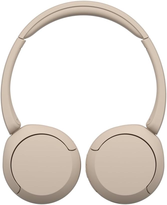 Sony WH-CH520 Wireless Headphones, 50 hours battery life, Clearer hands-free calling, Multipoint Connection, On-ear style, Cream, UAE Version - 1-Year warranty