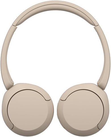 Sony WH-CH520 Wireless Headphones, 50 hours battery life, Clearer hands-free calling, Multipoint Connection, On-ear style, Cream, UAE Version - 1-Year warranty