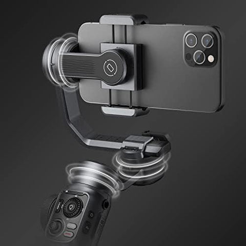 Zhiyun Smooth 5 Professional Gimbal Stabilizer for Android iPhone, 3-Axis Handheld Smartphone Gimbal, Face Tracking, Vlogging Stabilizer, YouTube TikTok Video, Portable and Foldable, Big Size Phone