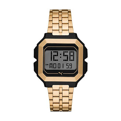 Puma Women's Digital Quartz Watch with Stainless Steel Strap 4013496596823