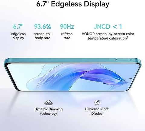 HONOR 90 Lite Smartphone 5G, 8GB+256GB, 6,7” IPS LCD 90Hz Display, 100MP Triple Rear Camera with 4500 mAh Battery, Dual SIM, Android 13 (Titanium Silver)