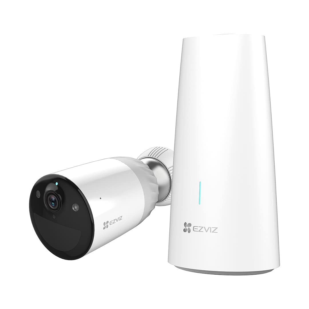 EZVIZ BC1 WiFi Outdoor Camera,1080p security camera CCTV with 365 Days Battery Life, Color Night Vision, PIR Motion, smart Human Detection, Two Way Audio, works with Alexa & Google assistant (BC1-B2)
