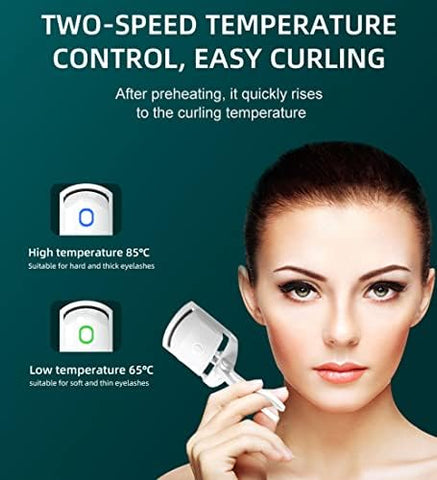 Bomidi EC1 Electric Eyelash Curler With 2 Speed Temperature Control Rechargeable Type-C Long Battery Life - White