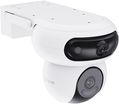 EZVIZ H90 Dual Lens Outdoor Wi-Fi IP Security Camera, 2K+ Resolution, Plastic Body, Color Night Vision, Two-Way Audio
