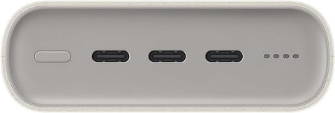 Samsung 20000mAh 45W Battery Pack with Three Type C Ports, Beige