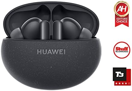 HUAWEI FreeBuds 5i Wireless Earphone, TWS Bluetooth Earbuds, Hi-Res sound, multi-mode noise cancellation, 28 hr battery life, Dual device connection, Water resistance, Comfort wear, Nebula Black