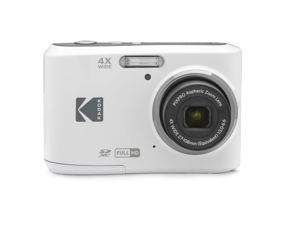 KODAK Compact Cameras - FZ45 RD - 4x CMOS - AA Batteries | 16MP Sensor, 2.7 LCD, Full HD 1080p Video, Uses 2×aa Batteries