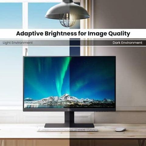 BenQ GW2480 24 Inch FHD 1080p Eye-Care LED Monitor, 1920x1080 Display, IPS Panel, 1Wx2 Speakers, Brightness Intelligence, Low Blue Light, Flicker-free, Ultra Slim Bezel, Cable Management System, HDMI