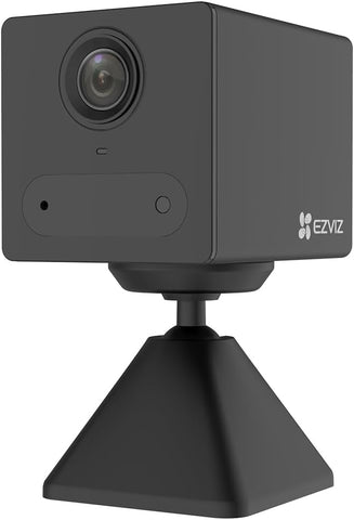 EZVIZ 4G LTE Indoor Surveillance Camera with SIM Card Slot, 2K Battery Camera Without WiFi, Person Detection, AOV Mode, 2-Way Audio, Compatible with Alexa/Google, SD Card Max. 512 GB, CB2 4G Black