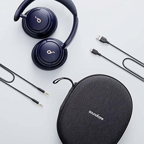 Soundcore by Anker Life Q30 Hybrid Active Noise Cancelling Headphones with Multiple Modes, Hi-Res Sound, Custom EQ via App, 40H Playtime, Bluetooth, Multipoint Connection+ 18 Months Warranty, Wireless