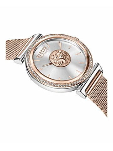 Versus Brick Lane Analog Watch For Women With Rose Gold Tone Bracelet 35 MM - V WVSPLD1321