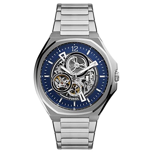 Fossil Mens Evanston Watch, Blue, BQ2620-AMZUK