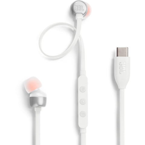 JBL Tune 110 JBLT110RED Wired In-Ear Headphones with Mic, Red