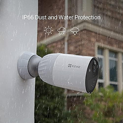 EZVIZ BC1 WiFi Outdoor Camera,1080p security camera CCTV with 365 Days Battery Life, Color Night Vision, PIR Motion, smart Human Detection, Two Way Audio, works with Alexa & Google assistant (BC1-B2)