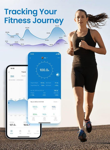 RENPHO RENPHO Smart Scale, Body Fat Scale, Digital Bathroom Scale for Body Weight, Body Composition Analysis, Highly Accurate BMI Scale with APP, 400lbs, Includes Batteries, White-Elis 1 | Best Price UAE | Dubai, Abu Dhabi
