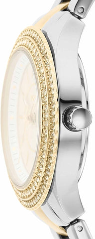 Fossil Women's Stella Mini Stainless Steel Crystal-Accented Multifunction Quartz Watch, Gold Mini, Mini, Stella Mini