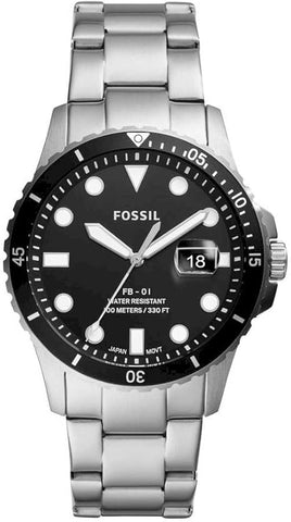 Fossil Mens Quartz Watch, Analog Display And Stainless Steel Strap Fs5652