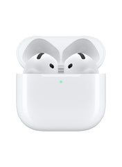 AirPods 4 Wireless Earbuds, Bluetooth Headphones, Personalized Spatial Audio, Sweat and Water Resistant, USB-C Charging Case, H2 Chip, Up to 30 Hours of Battery Life, Effortless Setup For IPhone White