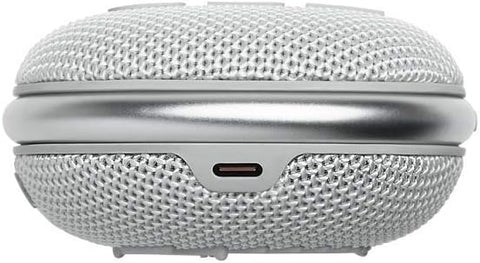 JBL Clip 4 Portable Bluetooth Speaker, 10H Battery, White, JBLCLIP4WHT