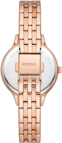 Fossil Laney Three-Hand Rose Gold-Tone Stainless Steel Watch - BQ3862