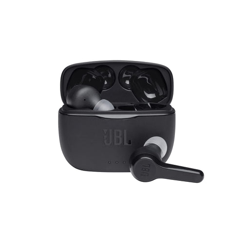 JBL Tune 215TWS True Wireless In-Ear Headphones, Pure Bass Sound, Built-In Mic, 25 Hours of Battery, Ultra-Comfortable Fit, Dual Connect, Voice Assistant, Fast USB Type-C - White, JBLT215TWSWHT