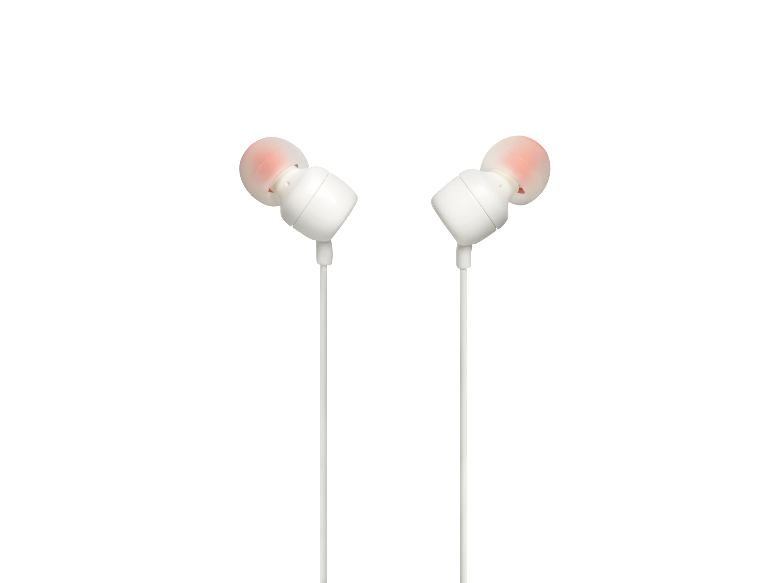 JBL Tune 110 JBLT110RED Wired In-Ear Headphones with Mic, Red