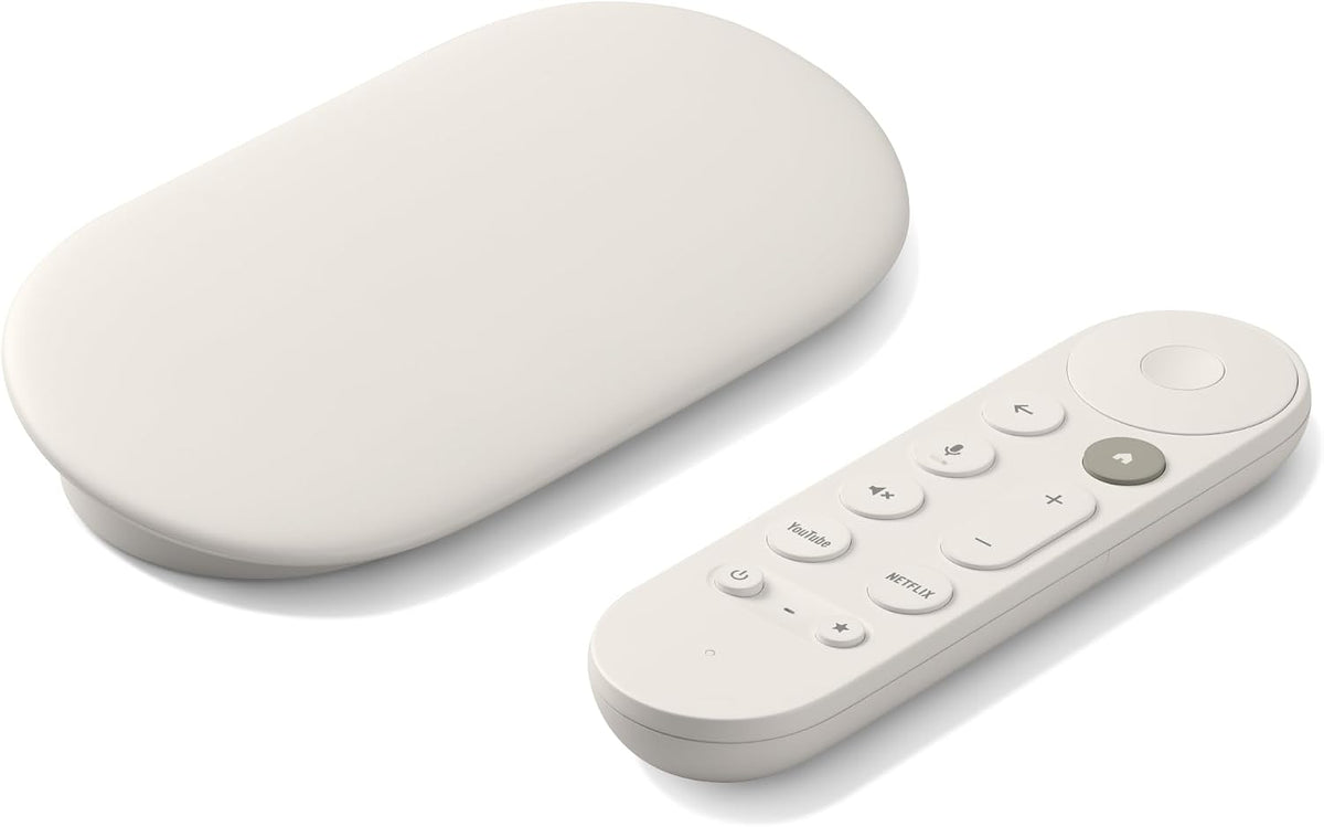 Google TV Streamer 4K - Fast Streaming Entertainment With Voice Search Remote - Watch Movies, Shows, Live TV, and Netflix in 4K HDR - Smart Home Control - 32 GB Storage - Porcelain
