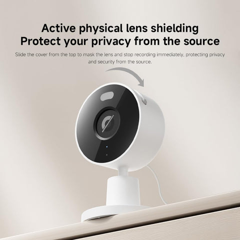 Xiaomi Smart Camera C100, 2K Indoor Security Camera, 360° View, Night Vision, Two-Way Audio, Motion Detection, Works with Alexa