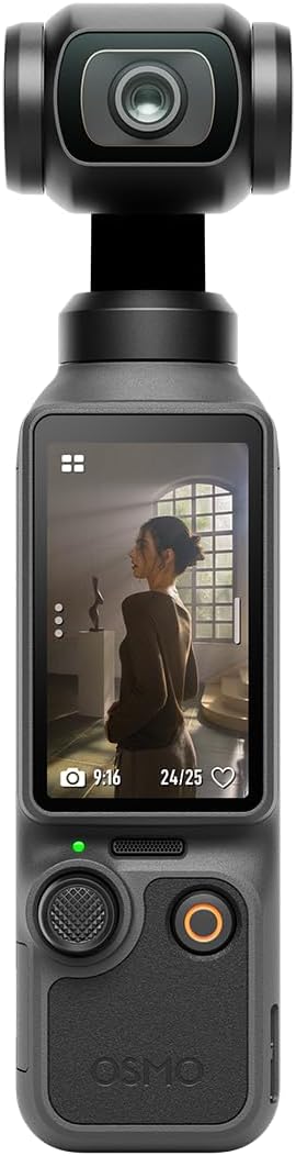 DJI Osmo Pocket 4 Creator Combo, Pocket Gimbal Vlog Camera, 1″ CMOS & 4K/240fps, 3-Axis, 2× Lossless Zoom, 107GB Built-in Storage, Mic 3 Transmitter, Osmo Mini Tripod, UAE Version, Official Warranty