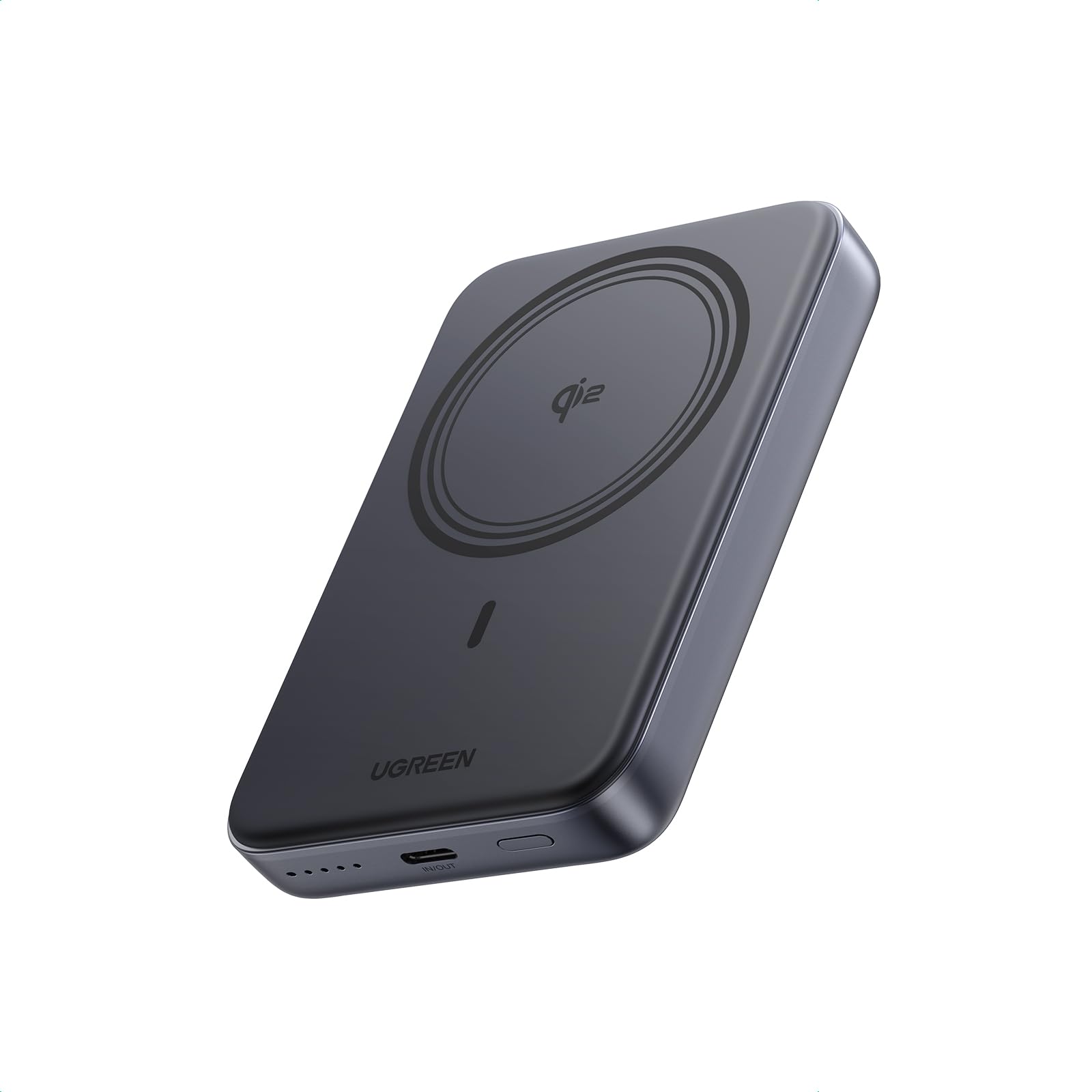 UGREEN Magsafe Power Bank 5000mAh Ultra-Mini Wireless Power Bank PD 15W | Ultra-Slim, skin-friendly, ergonomic design, flight-safe, PD 15W Wired Charging, Qi 7.5W Magnetic for iPhone 17/16/15/14/13