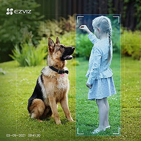 EZVIZ BC1 WiFi Outdoor Camera,1080p security camera CCTV with 365 Days Battery Life, Color Night Vision, PIR Motion, smart Human Detection, Two Way Audio, works with Alexa & Google assistant (BC1-B2)