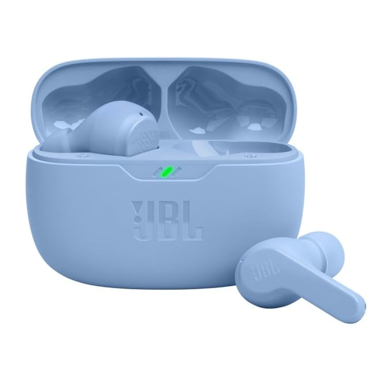 JBL Wave Beam 2 Adaptive Noise Cancelling with Smart Ambient True Wireless Earbuds, Deep Bass, Comfort Fit, 40H Battery, Hands-Free + VoiceAware, Water and Dust Resistant - JBLWBEAM2BLU, Blue