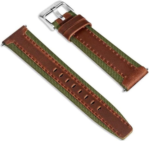 Timberland Universal Replacement Leather Strap For Men And Women Compatible With Apple Watch Series 3-9 & Se (38-40-41) & Samsung, Huawie Or Qaurtz Watch With Lug Width Of 20Mm and 22Mm