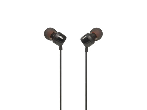 JBL Tune 110 JBLT110RED Wired In-Ear Headphones with Mic, Red