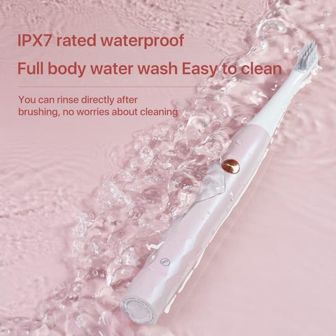 Bomidi T501 Ultrasonic Electric Toothbrush High Frequency Vibration Deep Cleaning & Whitening Toothbrush | IPX7 Waterproof | 30days Long battery Life - Grey