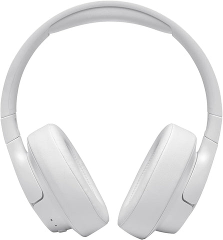 JBL Tune 720BT Wireless Over-Ear Headphones, Pure Bass Sound, Bluetooth 5.3, 76H Battery, Hands-Free Call, Multi-Point Connection, Foldable, Detachable Audio Cable - White, JBLT720BTWHT