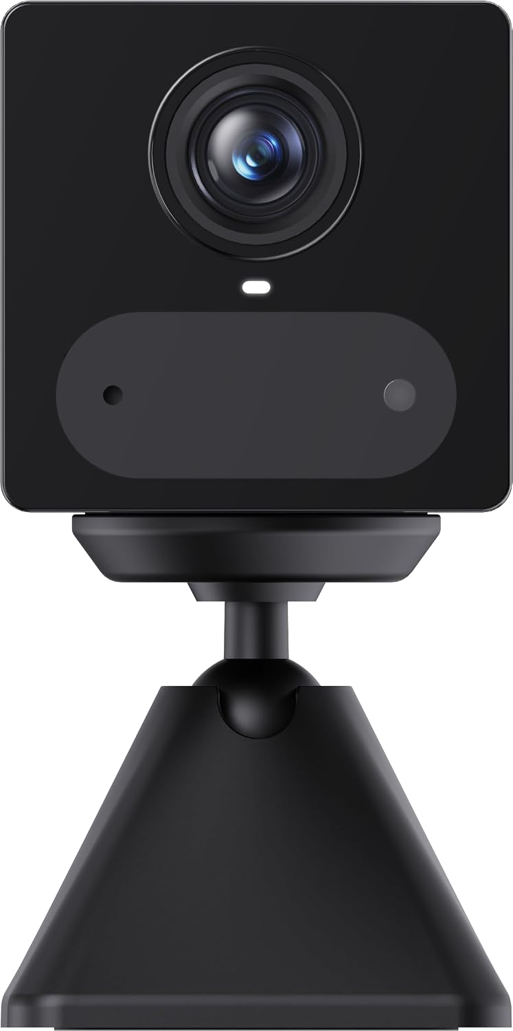 EZVIZ 4G LTE Indoor Surveillance Camera with SIM Card Slot, 2K Battery Camera Without WiFi, Person Detection, AOV Mode, 2-Way Audio, Compatible with Alexa/Google, SD Card Max. 512 GB, CB2 4G Black