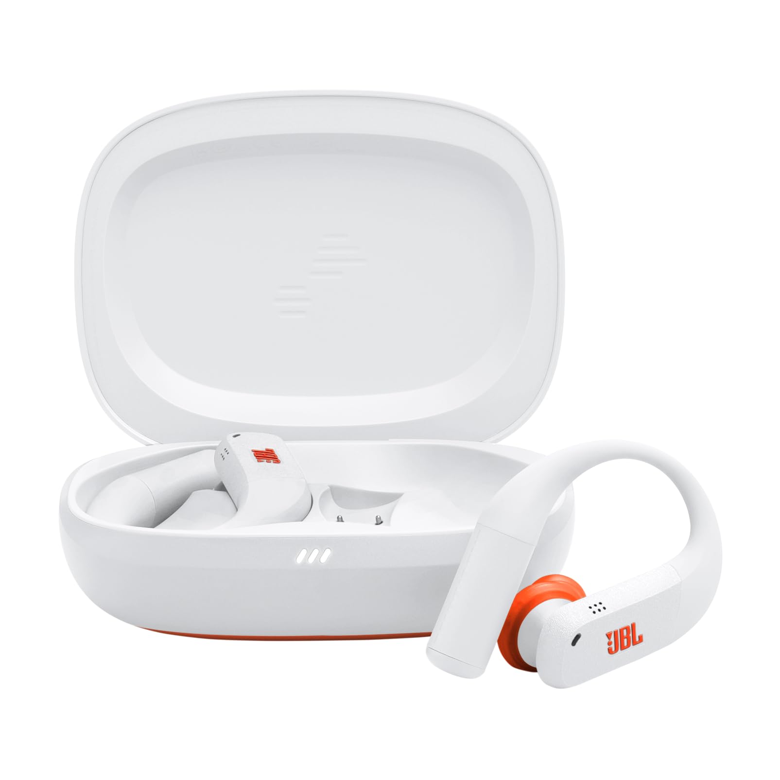 JBL Endurance Peak 3 Dust and Water Proof True Wireless Active Earbuds, JBL Pure Bass Sound, 50H Battery Hours, Ambient Aware & Talk Thru, 4-Mic Technology, Powerhook Design - White, JBLENDURPEAK3WT