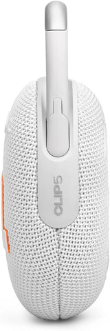 JBL Clip 4 Portable Bluetooth Speaker, 10H Battery, White, JBLCLIP4WHT