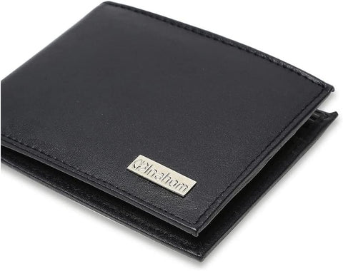 Bi-Fold Organised Wallet Flat Nappa Genuine and Smooth Leather Upper IM2021XDA0009-400-Navy Blue