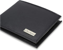 Bi-Fold Organised Wallet Flat Nappa Genuine and Smooth Leather Upper IM2021XDA0009-400-Navy Blue