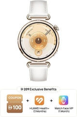 HUAWEI WATCH GT 6 Smart Watch, 41mm, upto 21 days battery life, GPS Smart Watches with 100+ Sports Mode, Cycling, iOS & Android Compatible, Emotional Wellbeing, Health Monitoring, White