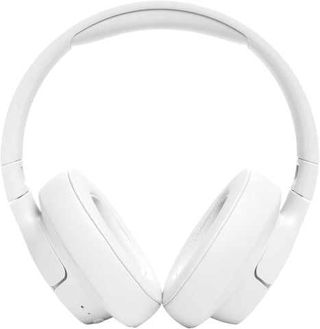 JBL Tune 720BT Wireless Over-Ear Headphones, Pure Bass Sound, Bluetooth 5.3, 76H Battery, Hands-Free Call, Multi-Point Connection, Foldable, Detachable Audio Cable - White, JBLT720BTWHT