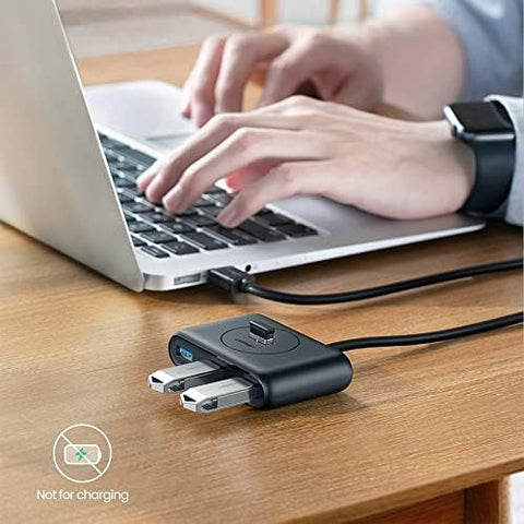 UGREEN USB 3.0 HUB Super Speed External 4 Port Splitter with Micro Interface Black, 20290