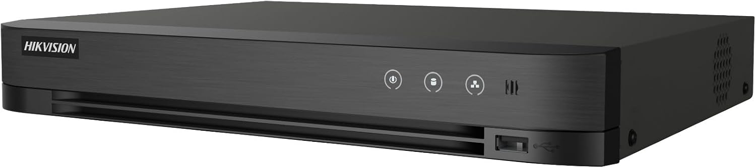 Hikvision IDS-7208HQHI-M1/XT 8-Channel 5MP Turbo HD DVR | Support 2-Way Audio | AcuSense Enabled | H.265+ Compression | Hybrid Video Input | HDMI/VGA Output | Smart Motion Alerts